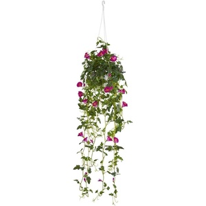image:imageNearly Natural 30in Petunia Hanging Basket Artificial Plant