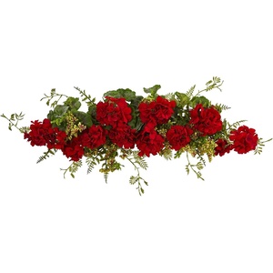 image:imageNearly Natural 32in Geranium and Berry Swag