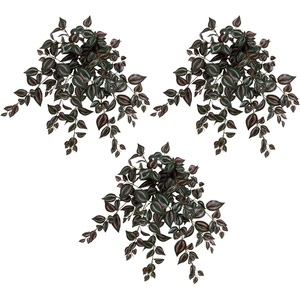 image:imageNearly Natural 41in UV Resistant Artificial Wandering Jew Hanging Plant IndoorOutdoor Set of 324in