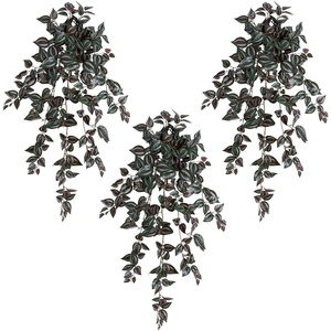 image:imageNearly Natural 41in UV Resistant Artificial Wandering Jew Hanging Plant IndoorOutdoor Set of 341in