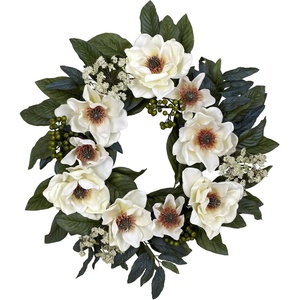 image:imageNearly Natural 4793 22in Magnolia WreathWhite