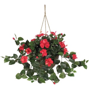 image:imageNearly Natural Hibiscus Hanging Basket