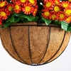 image:imageNearly Natural 24in UV Resistant Artificial Chrysanthemum Hanging Basket IndoorOutdoorRed