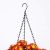 image:imageNearly Natural 24in UV Resistant Artificial Chrysanthemum Hanging Basket IndoorOutdoorRed