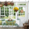 image:imageNearly Natural 24in UV Resistant Artificial Chrysanthemum Hanging Basket IndoorOutdoorYellow