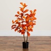 image:imageNearly Natural 3ft Autumn Oak Artificial Fall Tree  Lifelike Foliage for Seasonal Home Dcor