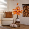 image:imageNearly Natural 3ft PreLit Autumn Maple Artificial Fall Tree with 80 Warm White LED Lights