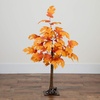 image:imageNearly Natural 3ft PreLit Autumn Maple Artificial Fall Tree with 80 Warm White LED Lights