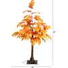 image:imageNearly Natural 3ft PreLit Autumn Maple Artificial Fall Tree with 80 Warm White LED Lights