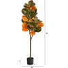 image:imageNearly Natural 45ft Autumn Fiddle Leaf Artificial Fall Tree