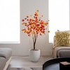 image:imageNearly Natural 4FT Prelit Artificial Autumn Eucalyptus Tree with 160 Warm White LED Lights Faux Eucalyptus Tree with Fall Colors for Home amp Office Dcor in Black Nursery Planter