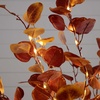 image:imageNearly Natural 4FT Prelit Artificial Autumn Eucalyptus Tree with 160 Warm White LED Lights Faux Eucalyptus Tree with Fall Colors for Home amp Office Dcor in Black Nursery Planter