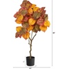 image:imageNearly Natural 4ft Autumn Umbrella Ficus Fall Artificial Tree