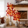 image:imageNearly Natural 4ft PreLit Autumn Weeping Maple Artificial Fall Tree with 180 Warm White LED Lights