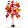 image:imageNearly Natural 4ft PreLit Autumn Weeping Maple Artificial Fall Tree with 180 Warm White LED Lights