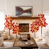 image:imageNearly Natural 4ft PreLit Autumn Weeping Maple Artificial Fall Tree with 180 Warm White LED Lights