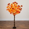 image:imageNearly Natural 4ft PreLit Deluxe Autumn Maple Artificial Fall Tree with 68 Warm White LED Lights