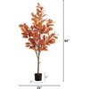 image:imageNearly Natural 5 ft Artificial Autumn Oak Fall Tree Nursery Planter Decor