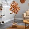 image:imageNearly Natural 5ft Artificial Autumn Eucalyptus Tree with Handmade Jute amp Cotton Basket with Tassels