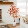 image:imageNearly Natural 5ft Autumn Japanese Maple Artificial Fall Tree  CopperyRed Foliage  Indoor Decor  Bendable Branches