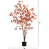 image:imageNearly Natural 5ft Autumn Japanese Maple Artificial Fall Tree  CopperyRed Foliage  Indoor Decor  Bendable Branches