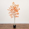 image:imageNearly Natural 5ft Autumn Paper Birch Artificial Fall Tree
