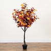 image:imageNearly Natural 5ft Autumn Smoky Maple Artificial Fall Tree