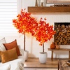 image:imageNearly Natural 5ft PreLit Autumn Artificial Fall Tree with 200 Warm White LED Lights