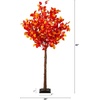 image:imageNearly Natural 5ft PreLit Autumn Artificial Fall Tree with 200 Warm White LED Lights