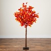image:imageNearly Natural 5ft PreLit Autumn Artificial Fall Tree with 200 Warm White LED Lights
