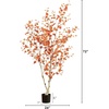image:imageNearly Natural 6 ft Artificial Autumn Birch Tree Lifelike Fall Room Decor