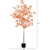 image:imageNearly Natural 6ft Autumn Paper Birch Artificial Fall Tree