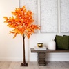 image:imageNearly Natural 6ft PreLit Autumn Maple Artificial Fall Tree with 300 Warm White LED Lights