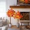 image:imageNearly Natural 6ft PreLit Shades of Autumn Maple Artificial Fall Tree with 360 Warm White LED Lights