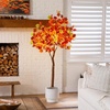 image:imageNearly Natural 6ft PreLit Shades of Autumn Maple Artificial Fall Tree with 360 Warm White LED Lights