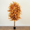 image:imageNearly Natural 8ft Autumn Ficus Artificial Fall Tree