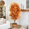 image:imageNearly Natural 8ft Autumn Ficus Artificial Fall Tree