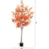 image:imageNearly Natural 8ft Autumn Oak Artificial Fall Tree