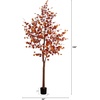 image:imageNearly Natural 9ft PreLit Grand Autumn Eucalyptus Artificial Fall Tree with 700 Warm White LED Lights