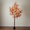 image:imageNearly Natural 9ft PreLit Grand Autumn Eucalyptus Artificial Fall Tree with 700 Warm White LED Lights