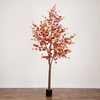 image:imageNearly Natural 9ft PreLit Grand Autumn Eucalyptus Artificial Fall Tree with 700 Warm White LED Lights