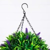 image:imageNearly Natural Artificial Lavender Hanging Basket 18in UV Resistant IndoorOutdoor