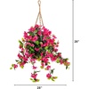 image:imageNearly Natural Bougainvillea Hanging Basket UV Resistant IndoorOutdoorPink