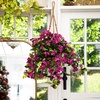 image:imageNearly Natural Bougainvillea Hanging Basket UV Resistant IndoorOutdoorPurple