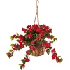 image:imageNearly Natural Bougainvillea Hanging Basket UV Resistant IndoorOutdoorRed