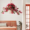image:imageNearly Natural Bougainvillea Hanging Basket UV Resistant IndoorOutdoorRed