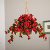 image:imageNearly Natural Bougainvillea Hanging Basket UV Resistant IndoorOutdoorRed