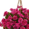image:imageNearly Natural Geranium Hanging Basket Artificial Plant UV Resistant IndoorOutdoor