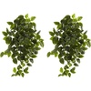 image:imageNearly Natural 36 in Artificial Pothos Hanging Plant Outdoor Porch Decor