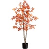 image:imageNearly Natural 4ft Autumn Japanese Maple Artificial Fall Tree  CopperyRed Foliage  Indoor Decor  No Maintenance